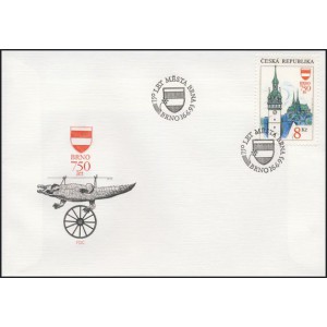 0009 FDC - 750 let města Brna