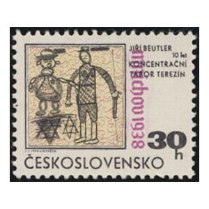 1706-1708 (série) - 30. výročí Mnichova - kresby terezínských dětí