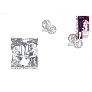 0755 FDC - Osobnosti - Bertha von Suttner