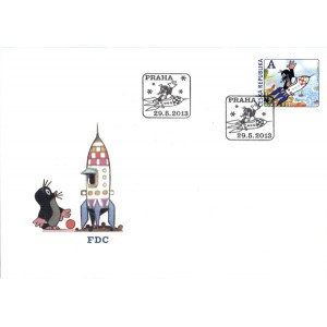 0766 FDC - Krtek a raketa