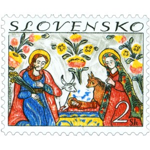 0046 - Vánoce - Lidová malba na skle