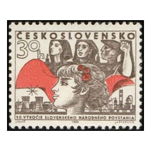 1389-1391 (série) - 20. výročí SNP a bojů o Duklu