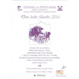 PPM19 - Den české filatelie 2016