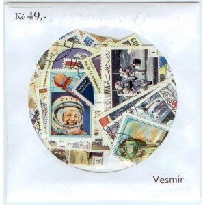 Sada známek - Vesmír (40 ks)