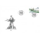 0919 FDC - Kolesový parník Praha
