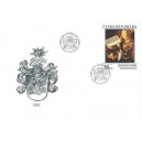 0886 FDC - Lucas Cranach: Pražský oltář - svatá Barbora