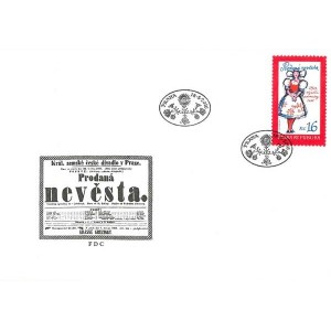 0887 FDC - Prodaná nevěsta - 150. výročí od premiéry