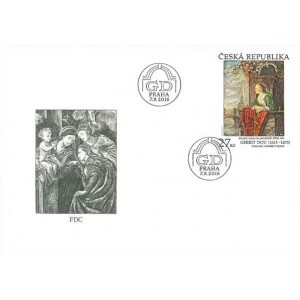 0899 FDC - Gerrit Dou - Mladá dáma na balkóně
