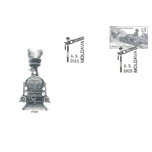 0849 FDC - Technické památky: 130 let Moldavské dráhy