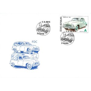 0857-858 FDC (série) - Václav Zapadlík - Česká auta - Škoda III.
