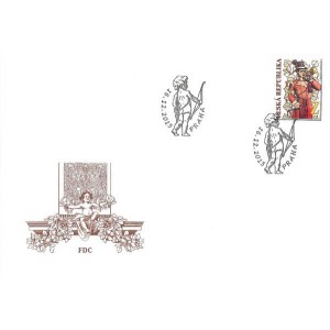 0872 FDC - Poštovnictví v dobové fresce "Z"