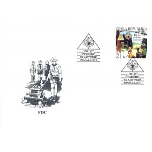 0718 FDC - 100. výročí založení českého skautingu