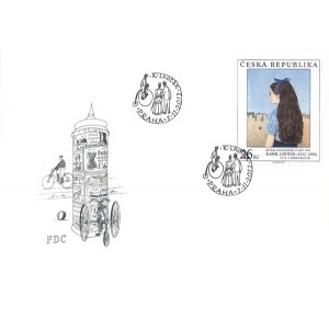 0746 a 749 FDC (série) - Umělecká díla na známkách