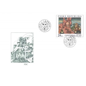 0704-706 (série FDC) - Umělecká díla na známkách