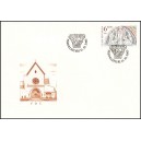0371 FDC - Portál baziliky kláštera Porta Coeli v Předklášteří