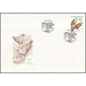 0372-374 (série FDC) - Ochrana přírody - draví ptáci