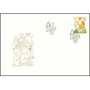 0336 FDC - Mikuláš s nůší dárků, anděl a čert﻿﻿