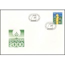 0253 FDC - Děti stavějící Evropu pomocí hvězd