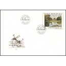 0162 FDC - Antonín Chittussi: Krajina se zámkem v Chantilly
