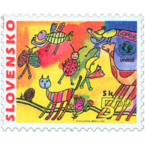 0210 - Dětská známka - UNICEF