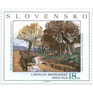 0294 - Ladislav Medňanský: Potok za humny na břehu