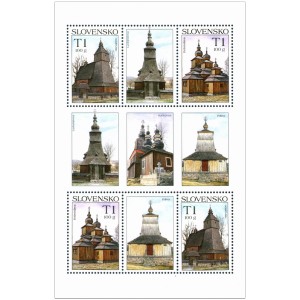 0429-430A (aršík) - Krásy naší vlasti: dřevěné kostelíky
