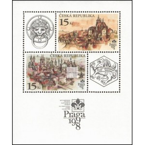 0158A (aršík) - Praga 1998 - Praha stověžatá