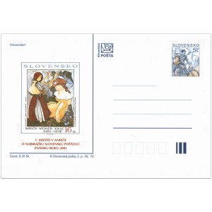 076 CDV 062/02 - Anketa o nejkrásnější známku roku 2001 - Imrich Weiner Kráľ