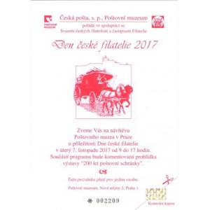 PPM21 - Den české filatelie 2017
