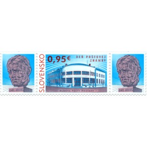 0627 KL+KP - Den poštovní známky: Budova pošty Piešťany 1