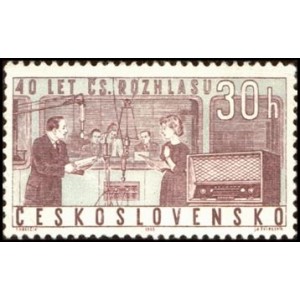 1311-1312 (série) - 40. výročí Československého rozhlasu