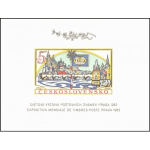 1268A (aršík nezoubkovaný) - Světová výstava poštovních známek PRAGA 1962