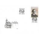 0988 FDC - Václav Dragoun, na přítisku budova Poštovního muzea - klášter sv. Gabriela v Praze na Smíchově