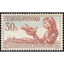 1117 - Zdravotní sestra Červeného kříže s holubicí