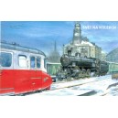 VZS27 - Parní lokomotiva 365.024﻿ a Motorový vůz M 260.001 "Stříbrný šíp"﻿
