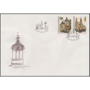 2979-2981 FDC (série) - Československé hrady a zámky