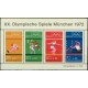 Mi DE 0734-737A (aršík) - Letní olympijské hry Mnichov 1972
