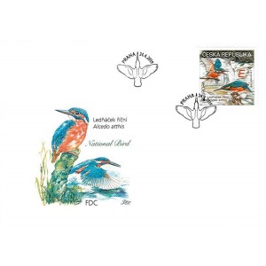 1026 FDC - EUROPA: Národní ptáci – Ledňáček říční