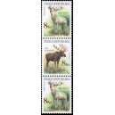 0181-0182 (3blok svisle) - Jelen + los + jelen