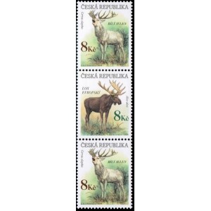 0181-0182 (3blok svisle) - Jelen + los + jelen