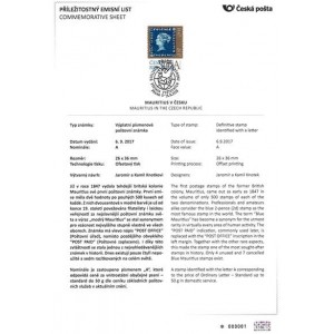 Pamětní list PLO 2018/3 - Mauritius v Česku