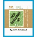 VZ 0995 - Žilkovaná čtyřka s přetiskem Pošta československá 1919