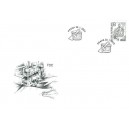 1148 FDC - Ocelotisk z ploché desky – WAITE