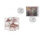 1151 FDC - Mistr karlštejnské Apokalypsy: Ukřižování a hrad Karlštejn
