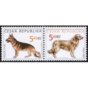 0296-0297 (2blok) - Psi: Ovčák + Retrívr