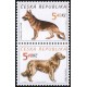 0296-0297 (2blok svisle) - Psi: Ovčák + Retrívr