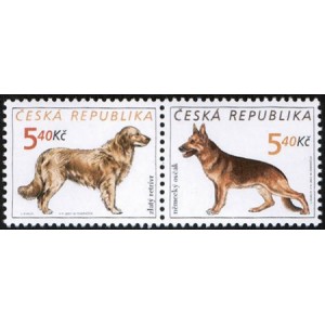 0296-0297 (2blok) - Psi: Retrívr + Ovčák