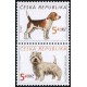 0298-0299 (2blok svisle) - Psi: Beagle + Terier