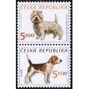 0298-0299 (2blok svisle) - Psi: Terier + Beagle