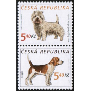 0298-0299 (2blok svisle) - Psi: Terier + Beagle